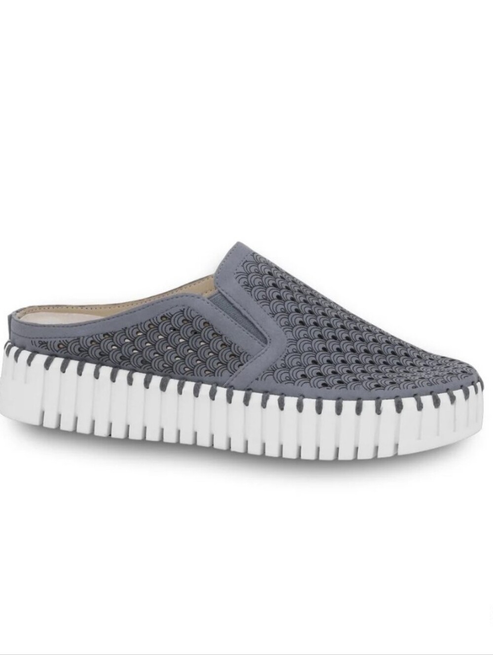 Ilse Jacobsen Grey Blue Tulip Slider -  Size 41